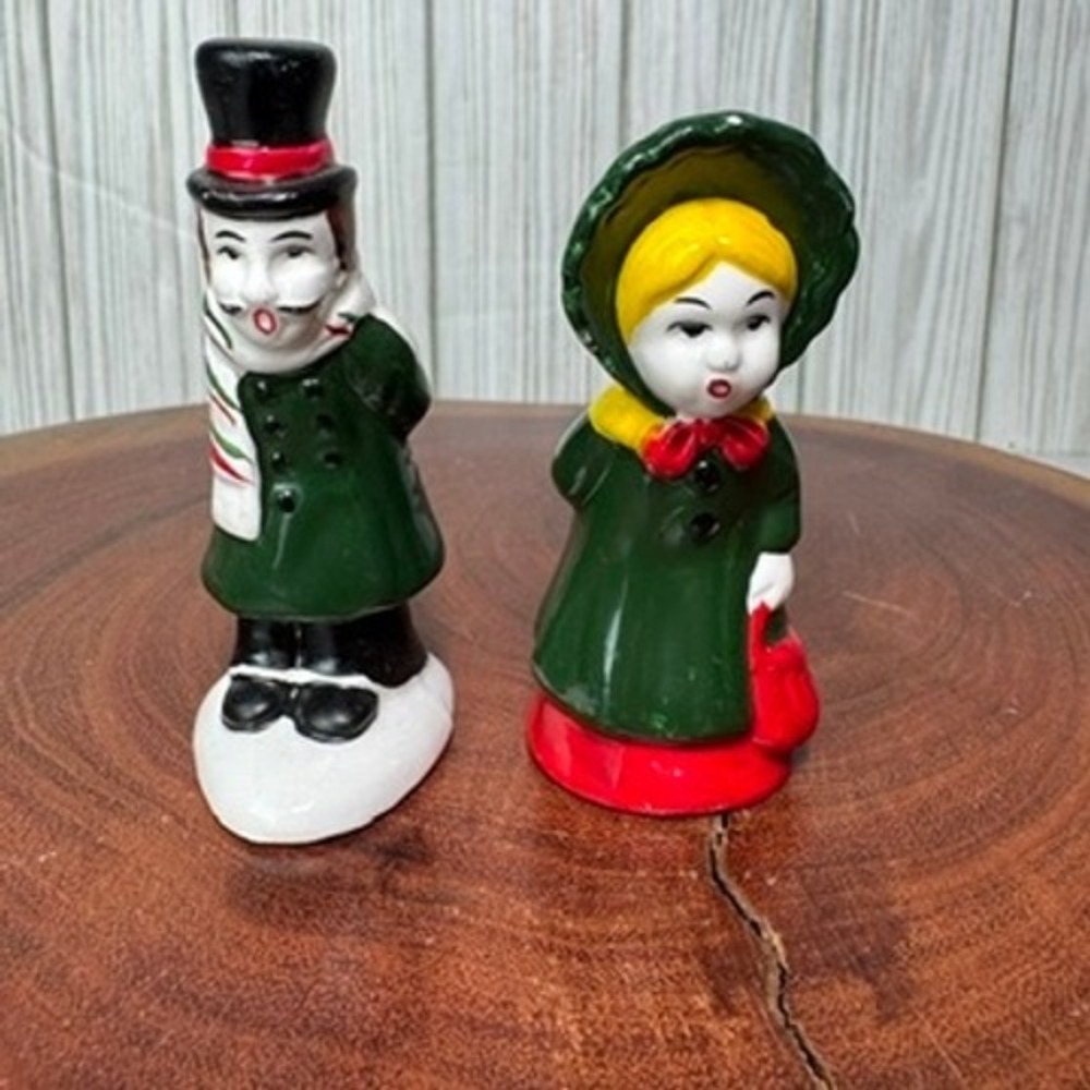 Vintage Christmas Carolers Ceramic Victorian Holiday Set